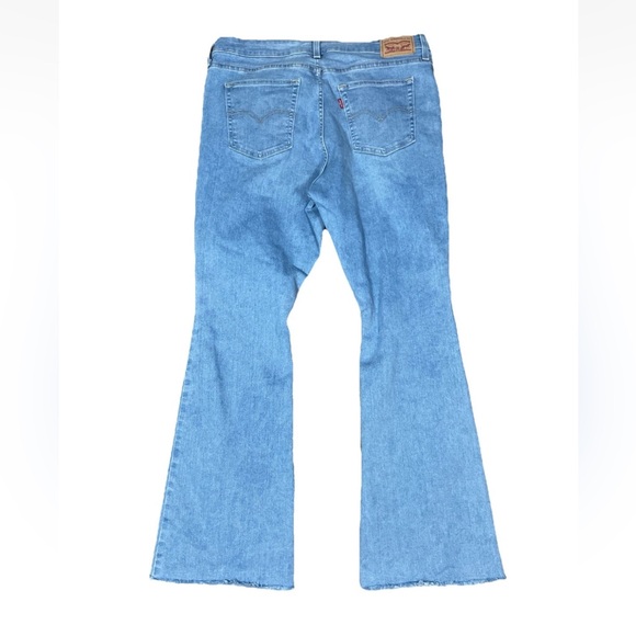 Levis 726 High-Rise Flare Jeans Women’s Light Wash Stretch Size 34x32 - Picture 3 of 6